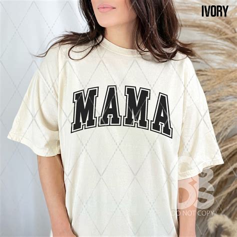 Puff Screen Print Transfer Mama Varsity Black Csds Vinyl