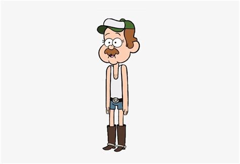 Download Cute Biker Mayor Tyler Gravity Falls Transparent Png