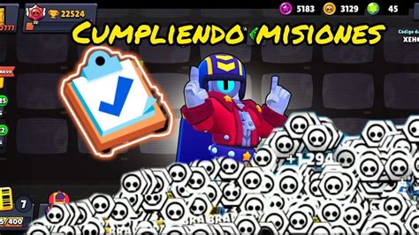 Cumpliendo Misiones Del Pase Brawl Stars Youtube