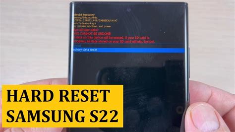 How To Hard Reset Samsung S S S Ultra Youtube