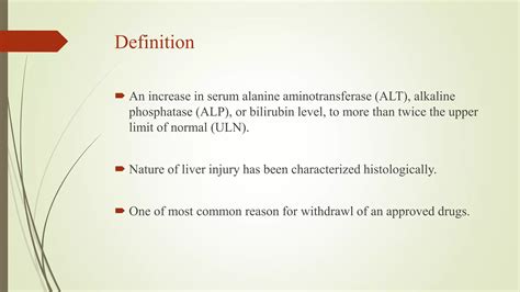 Drug Induced Liver Injury Dili Ppt