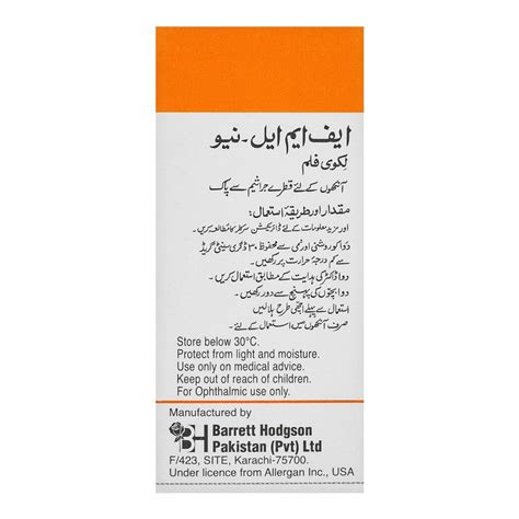 Order Barrett Hodgson Fml Neo Eye Drops 5ml Online At Best Price In