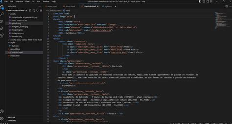 Projeto Projeto Desafio Pagina Currículo HTML e CSS cabeçalho