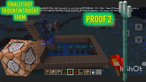 Minecraft Trident Farm With Command Block Pocket Edition Easy Tutorial