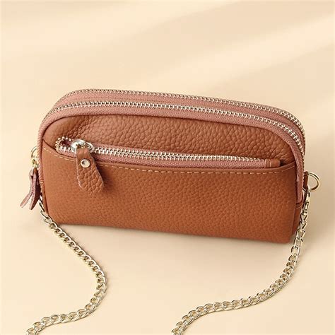 Yourseason Simple Genuine Leather Ladies Small Handbags Versatile Mobile Phone Chain Bags Women