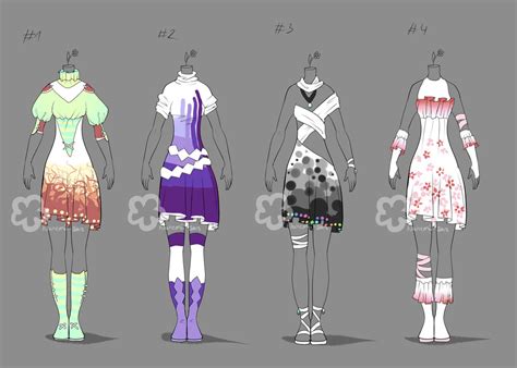 Bright Outfit Adopts Sold By Nahemii San On Deviantart