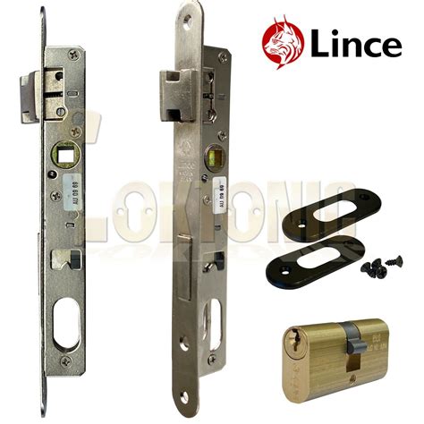 Lince Mortice Narrow Stile Sash Lock With Small Oval Cylinder UPVc