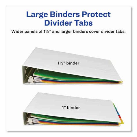 Insertable Big Tab Plastic 2 Pocket Dividers By Avery® Ave11907