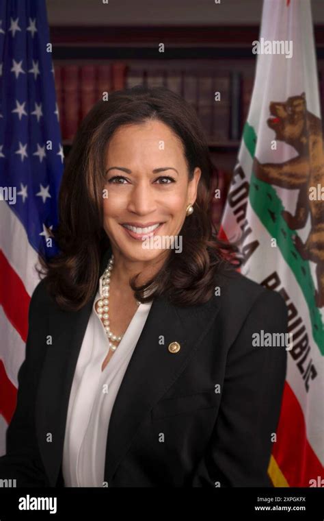 Official Portrait Of California Senator Later Vice President Kamala