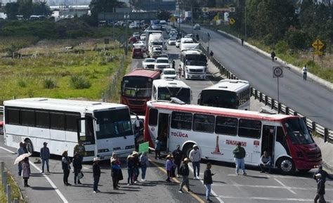 La Jornada Transportistas Bloquean La M Xico Pachuca En Demanda De Empleo