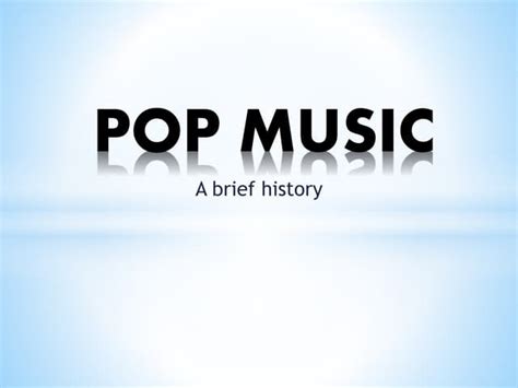 Pop music history | PPT