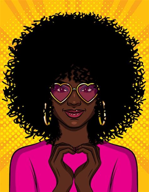 Premium Vector Pop Art Style Illustration Of A Beautiful African