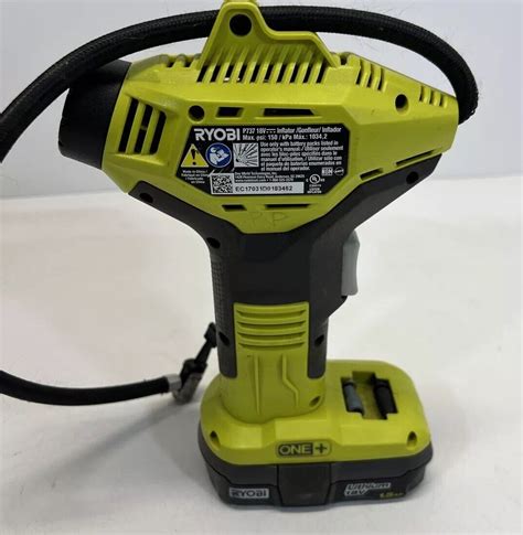 Ryobi Volt Cordless High Pressure Inflator P V Battery Ebay