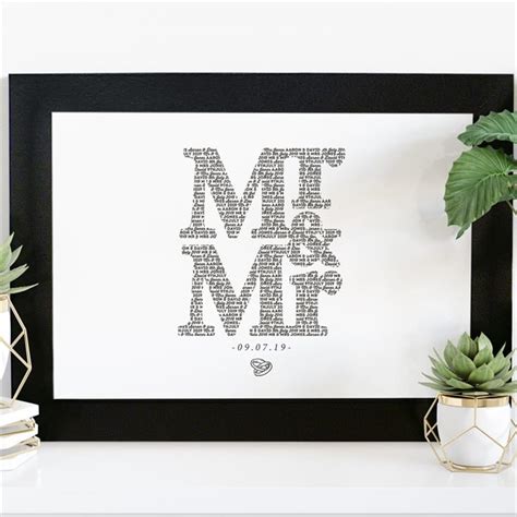 Personalised Mr And Mrs Print Find Me A Gift