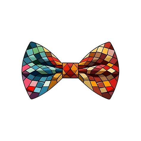 Colorful Bow Tie Clipart Illustration Ai Generated 25246337 Png