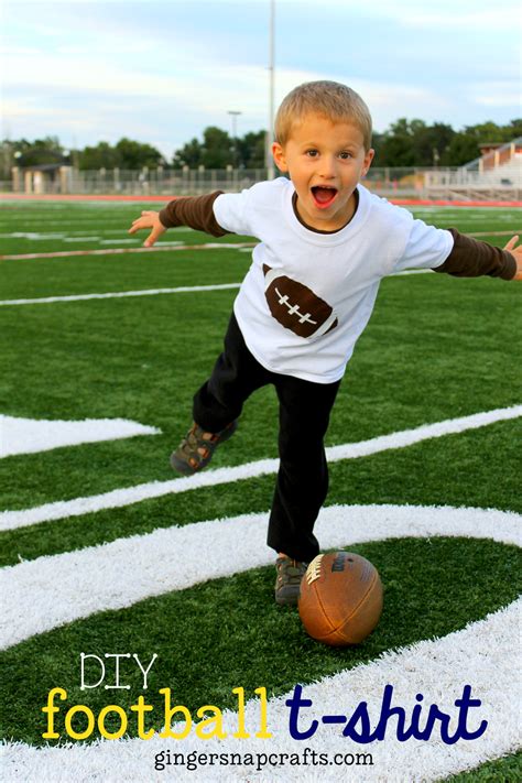 DIY Football T-Shirt {tutorial} | T shirt tutorial, Football diy ...