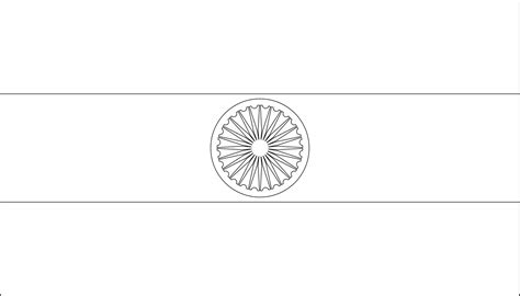 India Flag Coloring Page Coloring Home