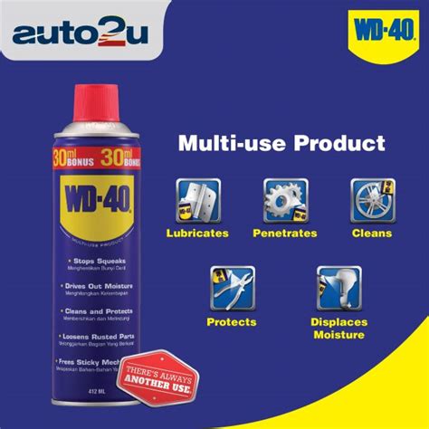 WD 40 Multi Use Product Multi Purpose Lubricant 412ml Auto2u