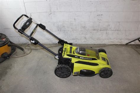 Ryobi Cordless Electric Push Lawnmower Property Room