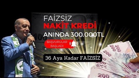 36 ay faizsiz 300 bin TL kredi verilecek Başvurular başladı