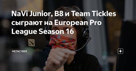 NaVi Junior B8 и Team Tickles сыграют на European Pro League Season 16