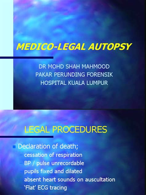 Medico Legal Autopsy Pdf Autopsy Forensics