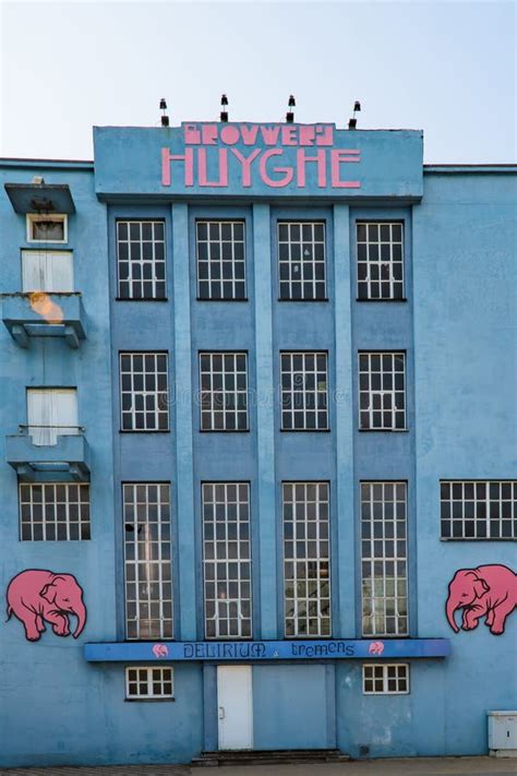 Head Quarter With Pink Elephant At Brewery Huyghe Brewery Of Beer