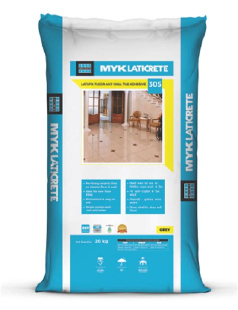 L305 Myk Laticrete Tile Adhesive 305 20kg Bag Rs 250 Bag Vardhman