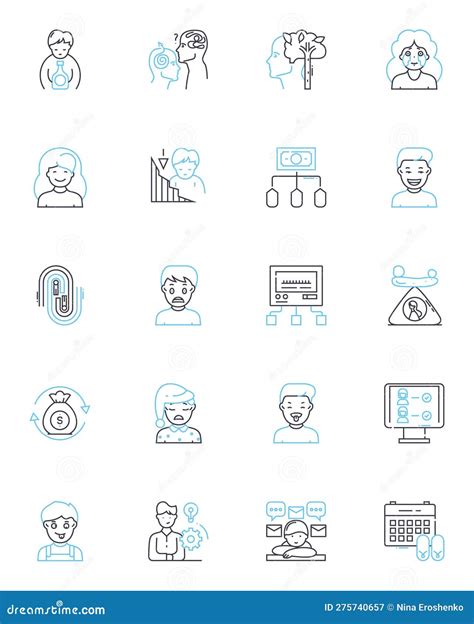 Critical Thinking Linear Icons Set Analysis Reasoning Evaluation Reflection Logic