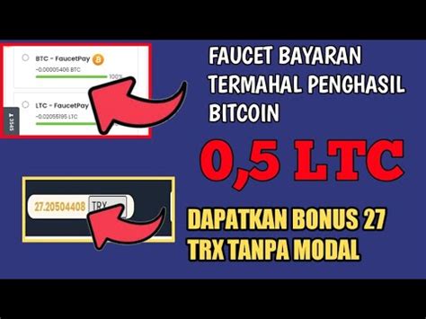 Masuk Ltc Gratisfaucet Bayaran Termahal Web Penghasil Bitcoin