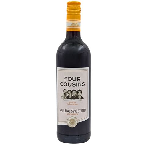 Four Cousins Natural Sweet Red South African Wines