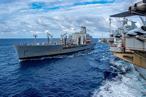 Dvids Images Uss Ronald Reagan Cvn 76 Conducts Fueling At Sea