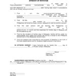 Affidavit Of Support Form Philippine Consulate Dubai AffidavitForm Net