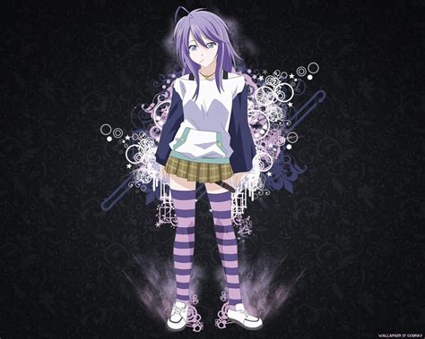 Anime Vampire Girl With Purple Hair