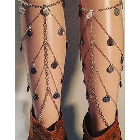 Amazon Chicque Sexy Thigh Chain Gold Coin Body Chain Leg Chain