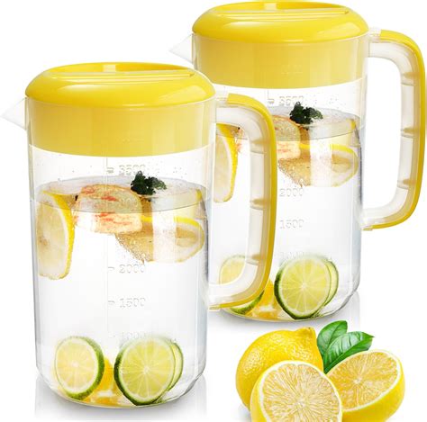 Water Pitcher Tea Pitcher With Lid 1 3 Gallon Pitcher