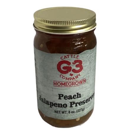 G3 Peach Jalapeño Preserves G3 Homegrown