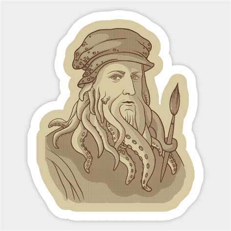 Leonardo Da Vyjones Leonardo Da Vinci Sticker Teepublic