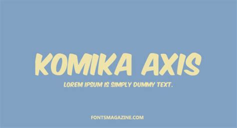 Komika Axis Font Download | The Fonts Magazine