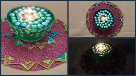 How To Decorate Diya At Home Diya Decoration For Diwali Youtube