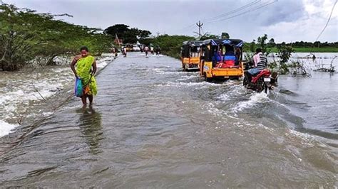 Cyclone Michaung Highlights Landfall Process Complete Storm To Weaken