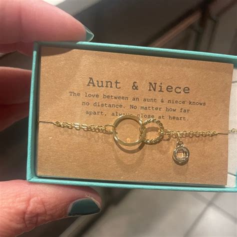 Aunt Niece Bracelet Aunt Niece T Aunt Niece Jewelry Birthstone