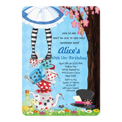 Alice in Wonderland Invitations | Zazzle.com