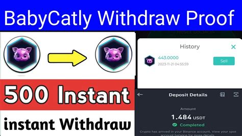 Babycatly Withdraw Proof Babycatly Withdrawal Babycatly Payment