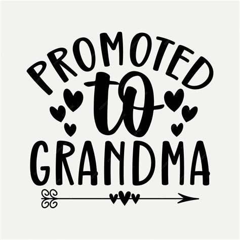 Premium Vector | Promoted to grandma