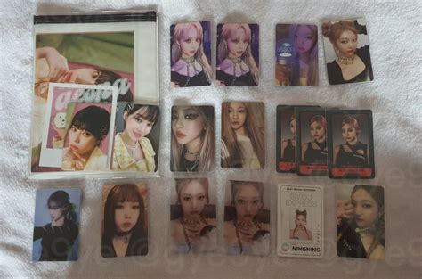 Wts Aespa Giselle Winter Ningning Savage Girls Photocard Digipack