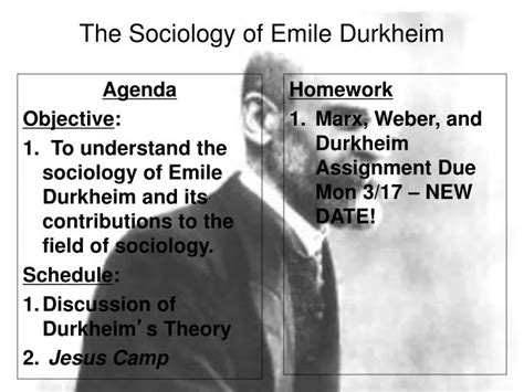 PPT - The Sociology of Emile Durkheim PowerPoint Presentation - ID:2157578