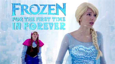 For The First Time In Forever Reprise In Real Life Disney Frozen Frozen Youtube