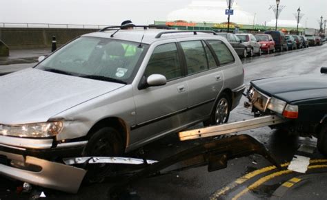 Burnham On Sea Road Closes After Two Car Collision On Seafront