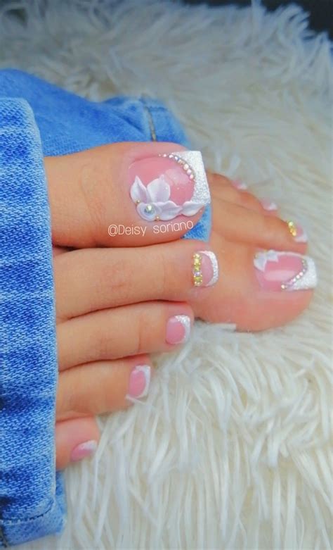 Acripie 3D Uñas de gel para pies Uñas de gel Uñas de los pies bonitas